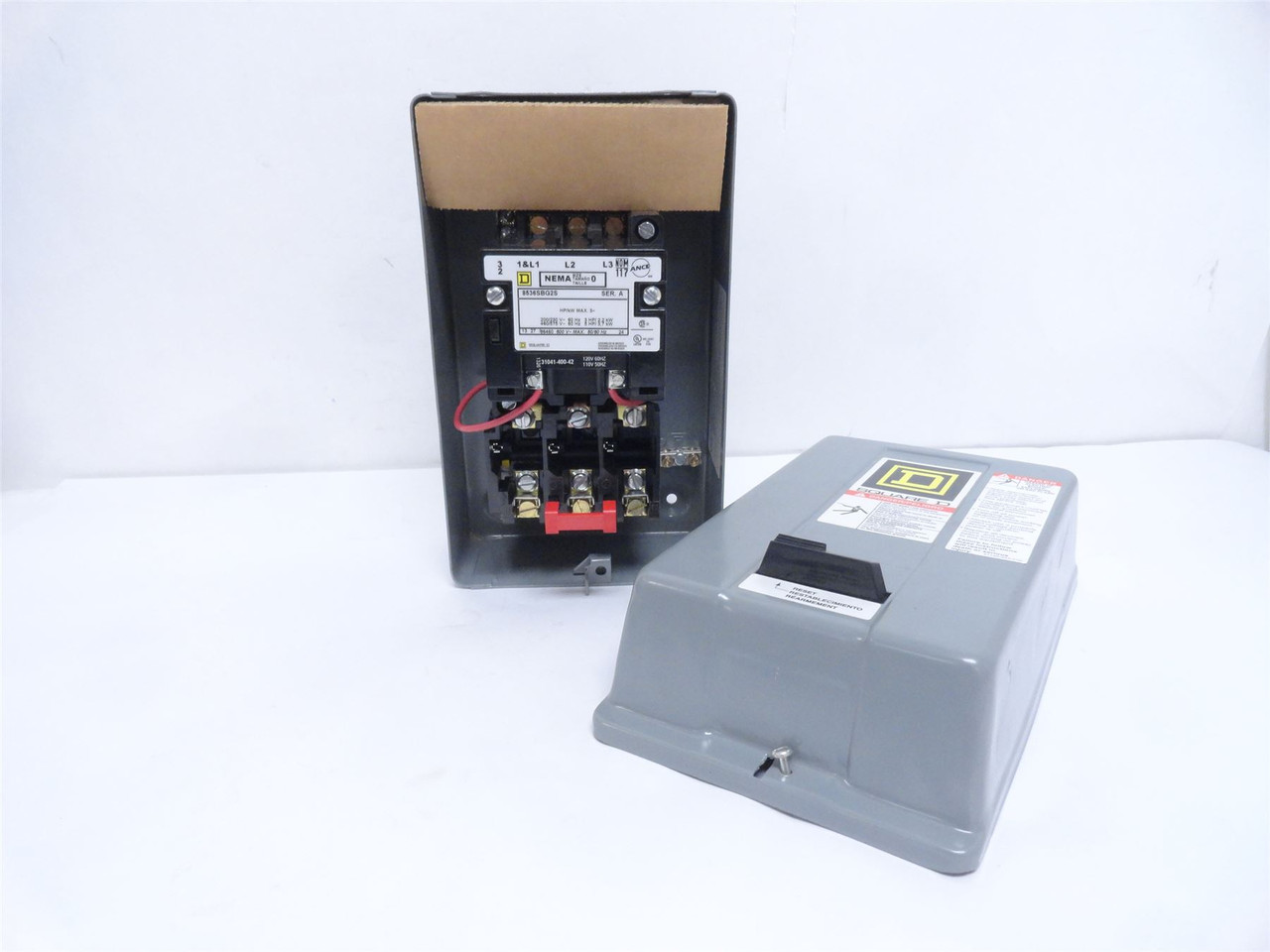 Square D 8536SBG2V02S; Starter 18A; 3P; 600V; Coil 110/120VAC