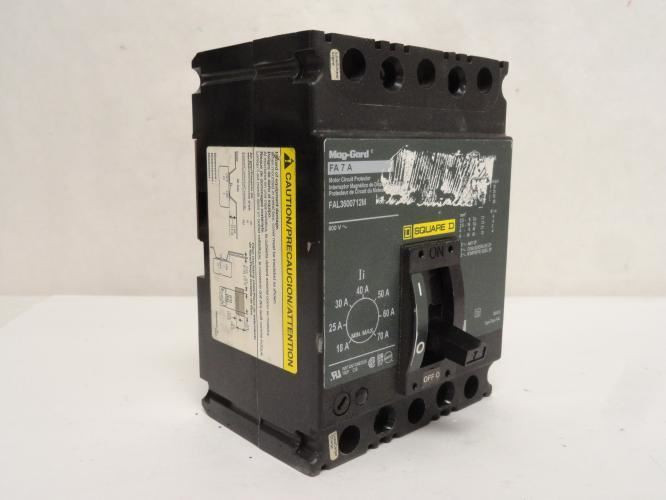 Square D FAL3600712M; Circuit Breaker; 7A; 3P; 600VAC