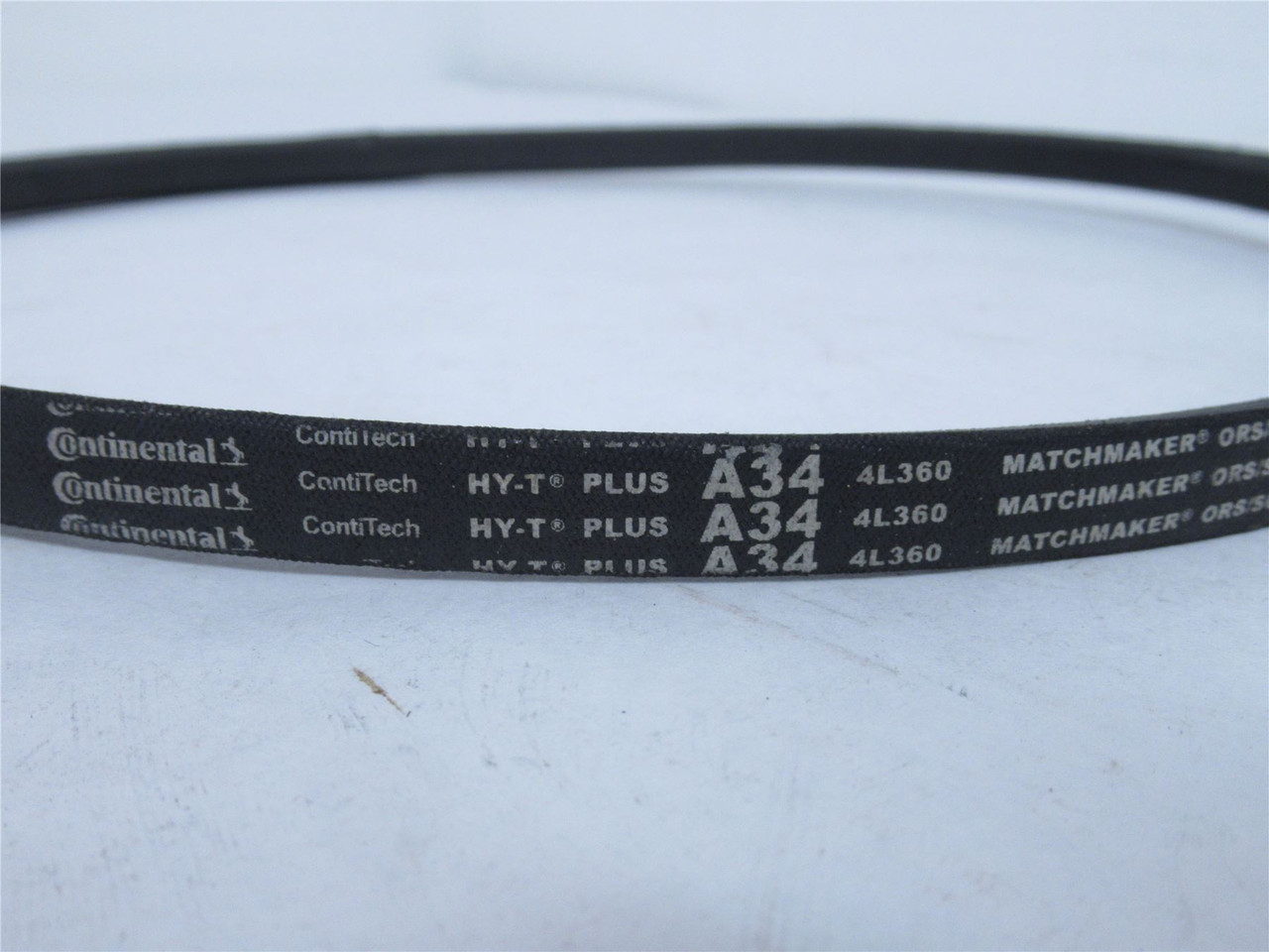 Continental A34; V-Belt; 36" Outside Length; 1/2" Top Width