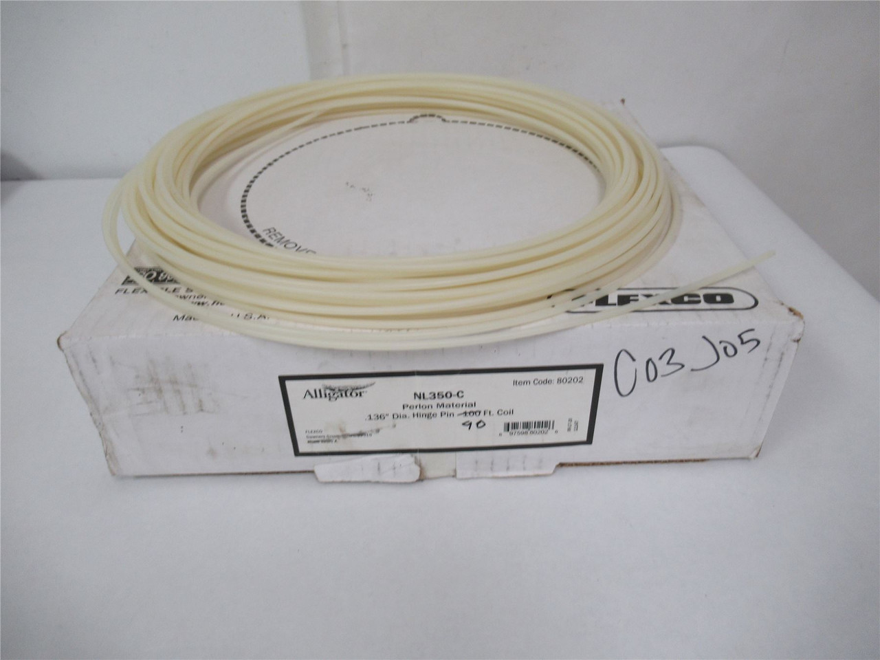 Flexco NL-350-C; Hinge Pin .136" Dia Perlon