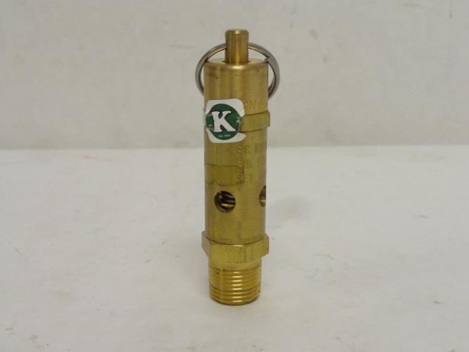Kingston 115-3/8; Pop Safety Valve; Brass; 3/8 MNPT; Set@040Psi