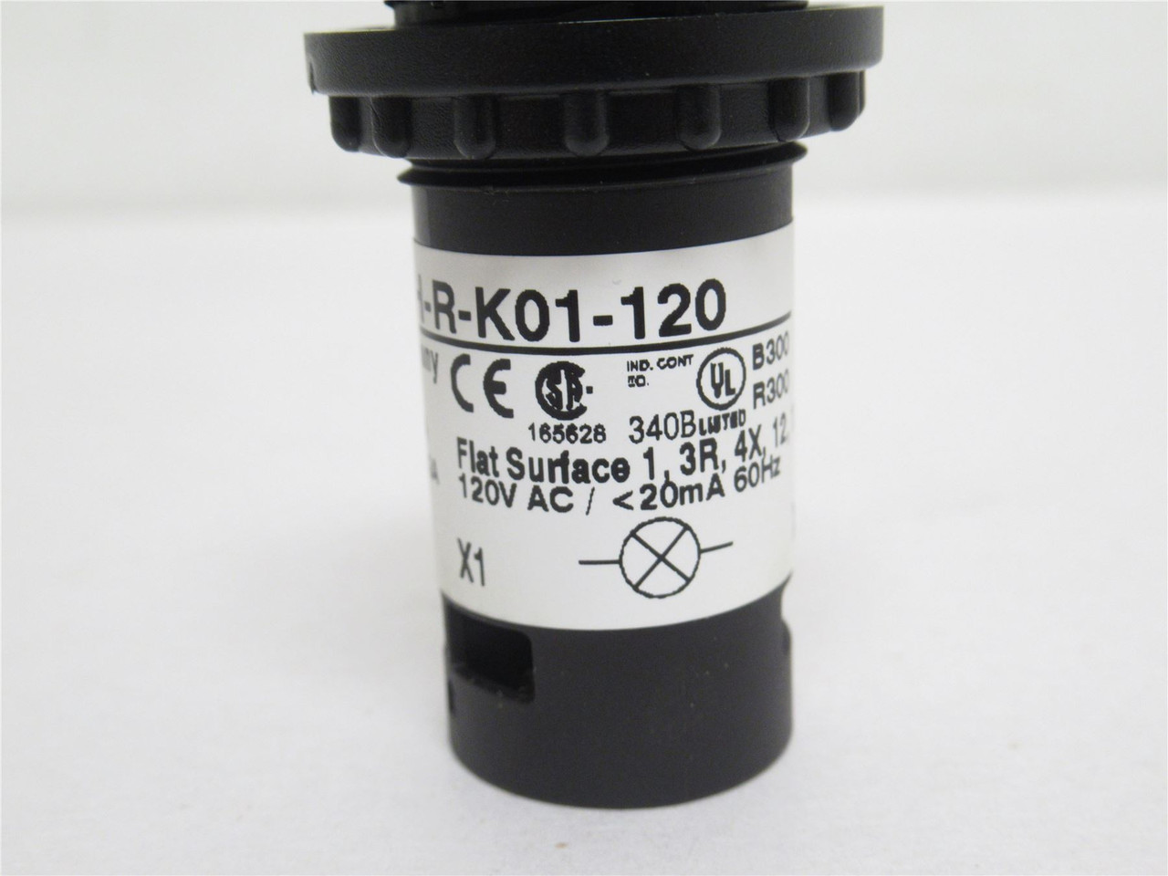 Eaton C22-DRLH-R-K01-120; Illumin Push-Button; Red; 1NC; 120V