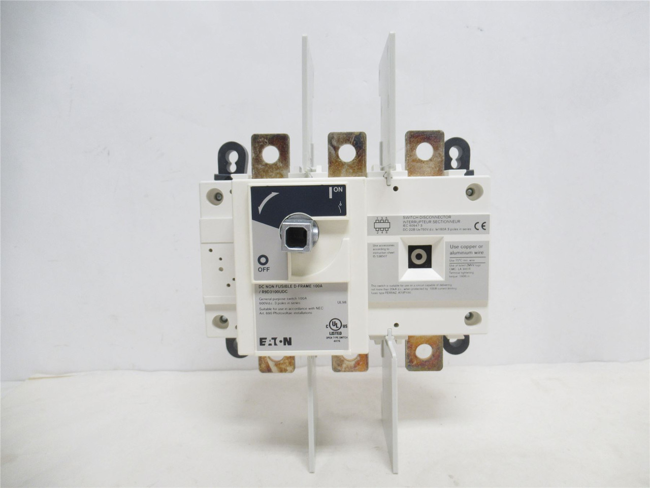 Eaton R9D3100UDC; Rotary Disconnect Switch; 100A; 3P; 600VAC