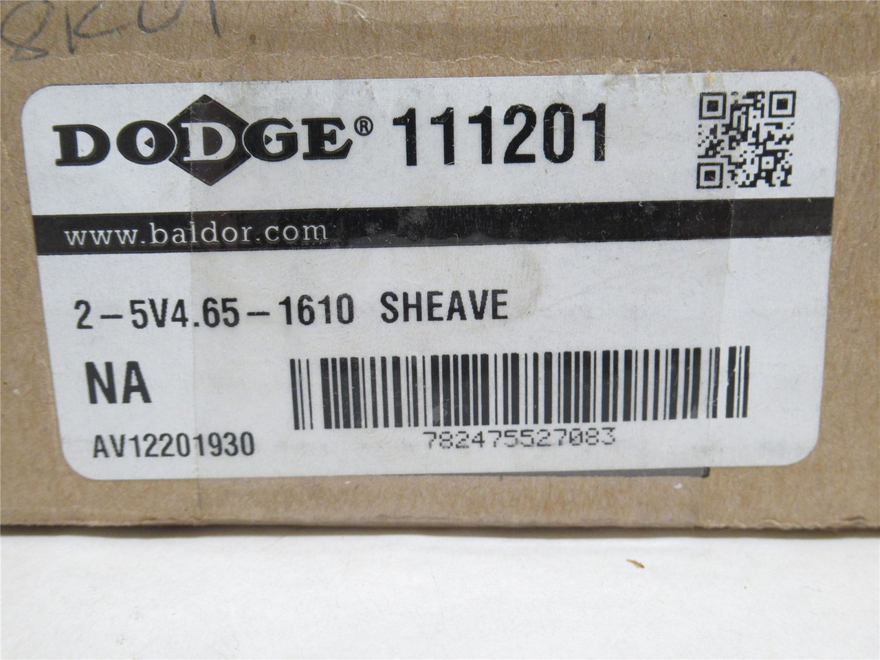 Dodge 2-5V4.65-1610; Bushed Belt Pulley 111201; 2Gr; 5VX Belt