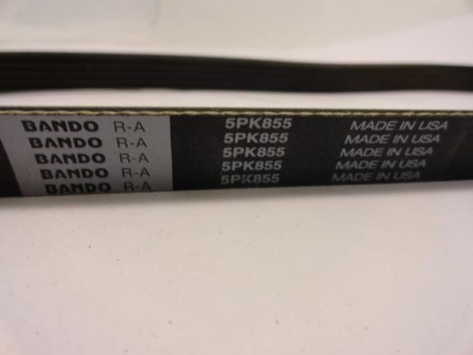 Bando 5PK855; Serpentine Belt 337K5; 5-ribs 33.7"L; 1MGT7