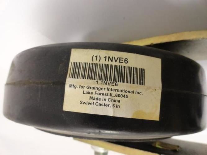 MFG- 1NVE6; Swivel Caster Weel; 6" Wheel OD