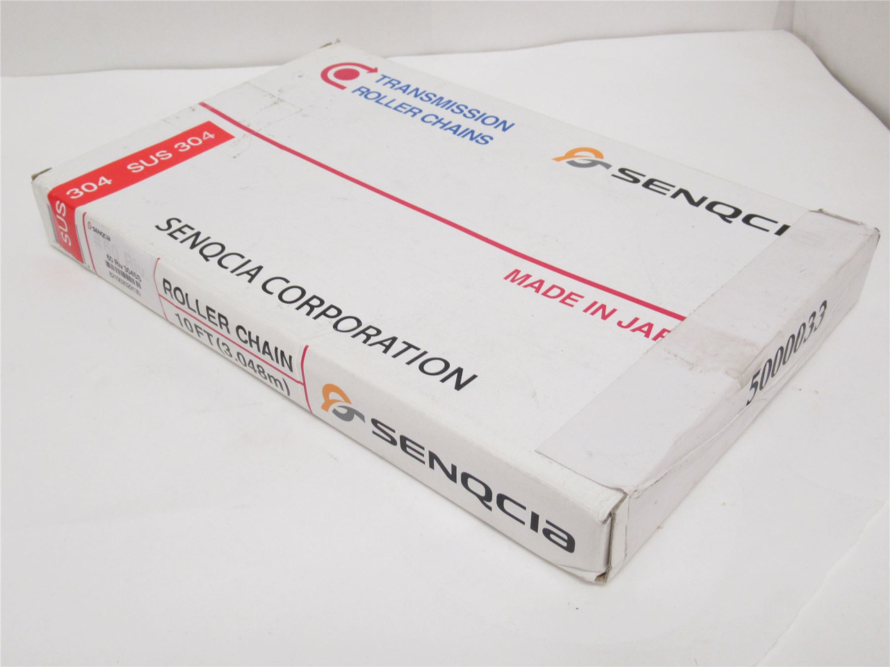 Senqcia 60RIV-304SS; Riveted Mega-Chain #60; SS-304; 10'L