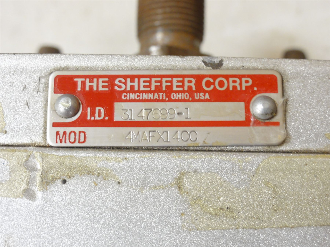 Scheffer 4MAFX14CC; Pneumatic Cylinder; 4"ID x 14" Stroke