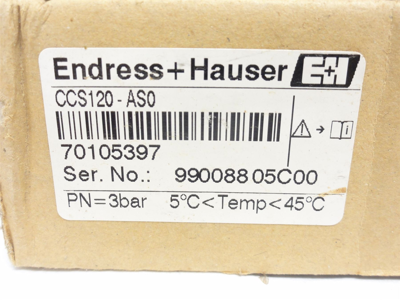 Endress+Hauser CCS120-ASO; Analog Amperometric Sensor; 3-BAR