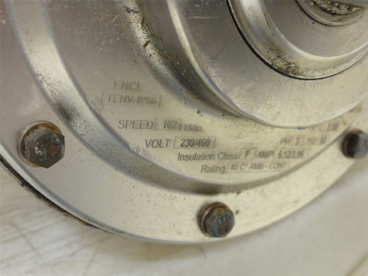 VanderGraaf TM160A30-420NB-STM; Drum Motor 28-5/8" Drum Belt Width