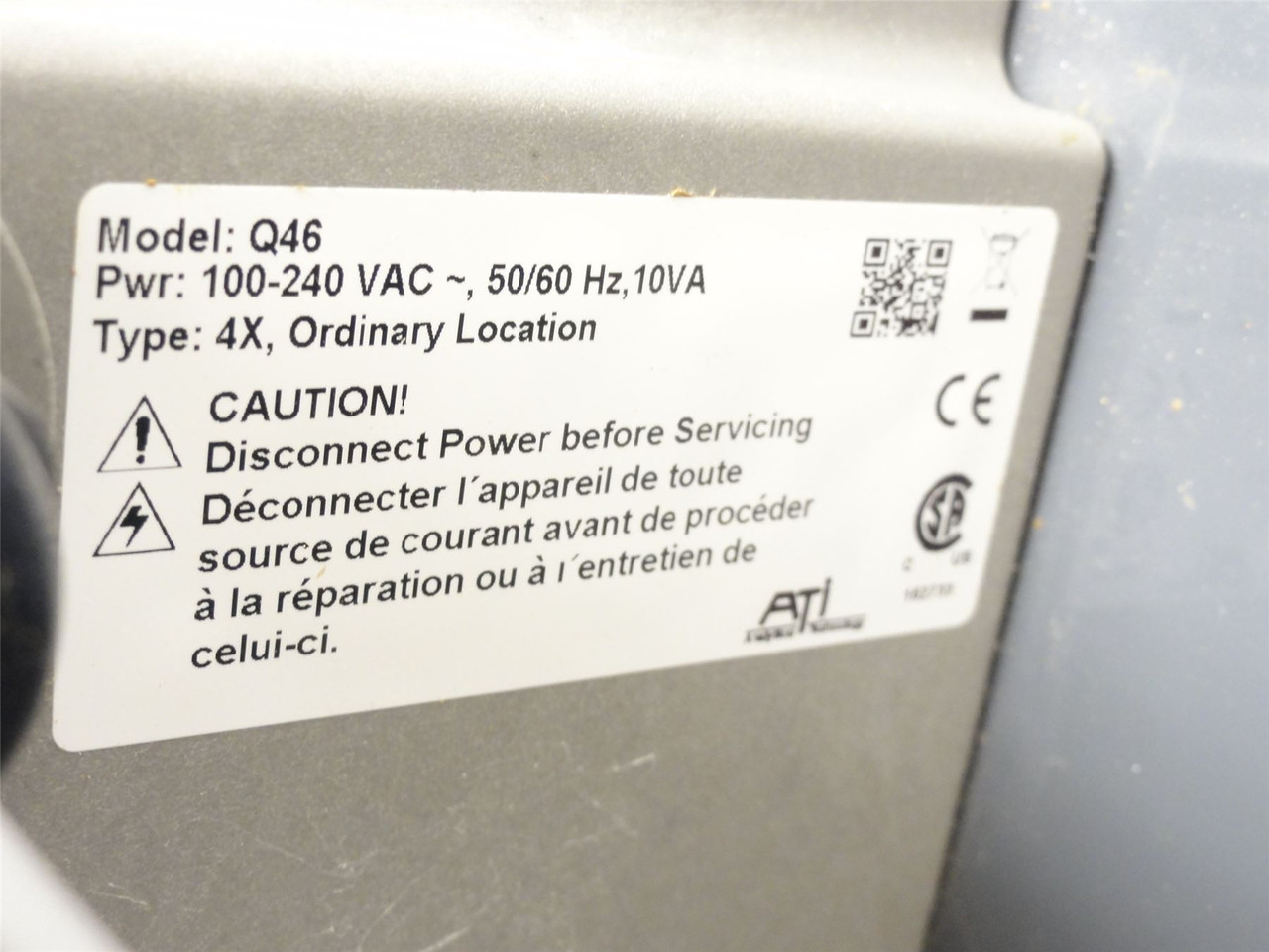 Badger Meter Q46; ATI Q46/76 Turbidity Monitor; 100-240VAC