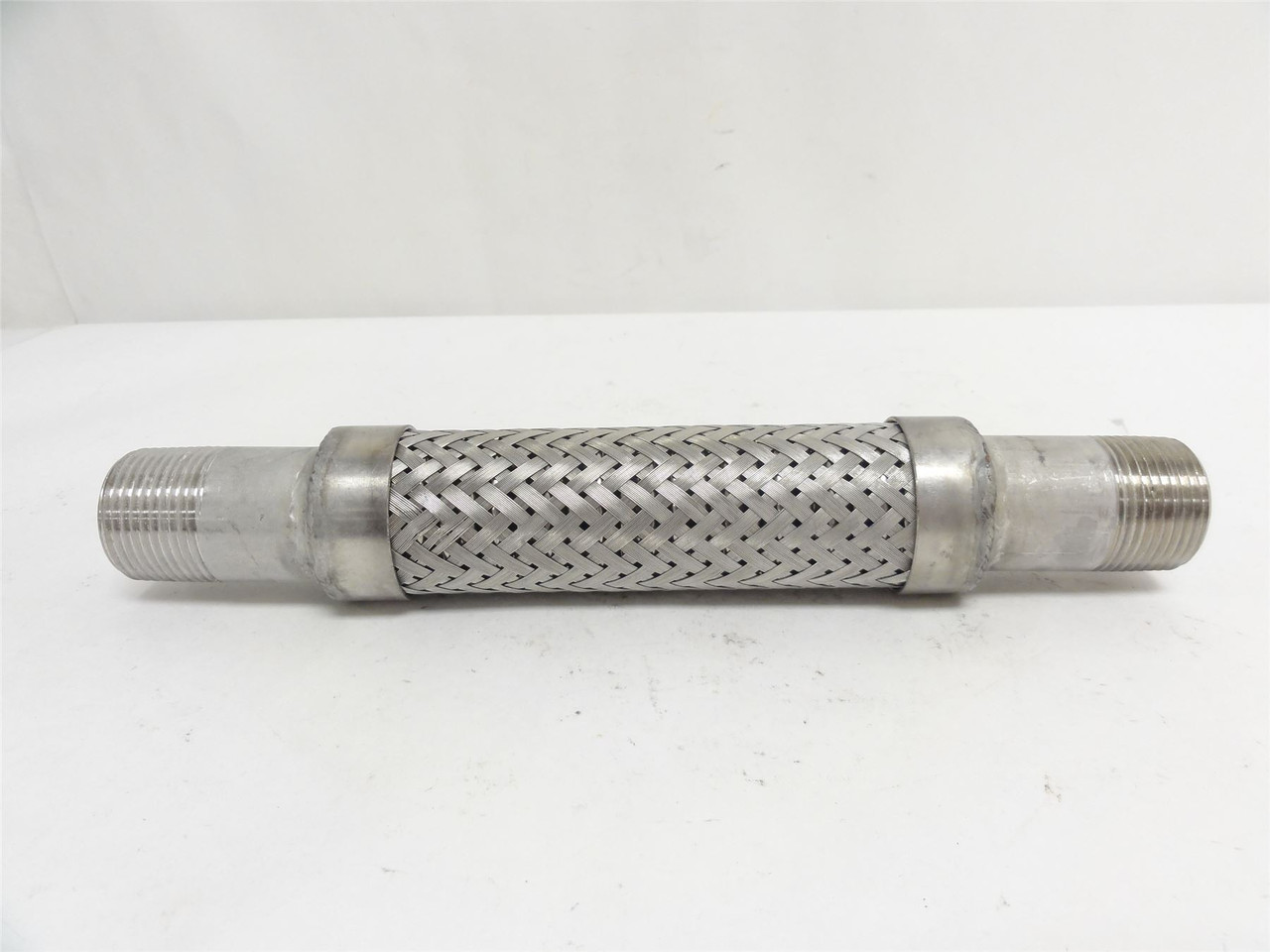 MFG- 91390282; Braided Flex Hose; SS; 1NPT; 10" Long