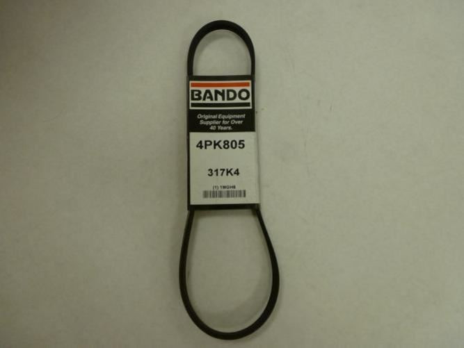 Bando 4PK805; Serpentine Belt 317K4; 4-ribs 31.7"L; 1MGH8