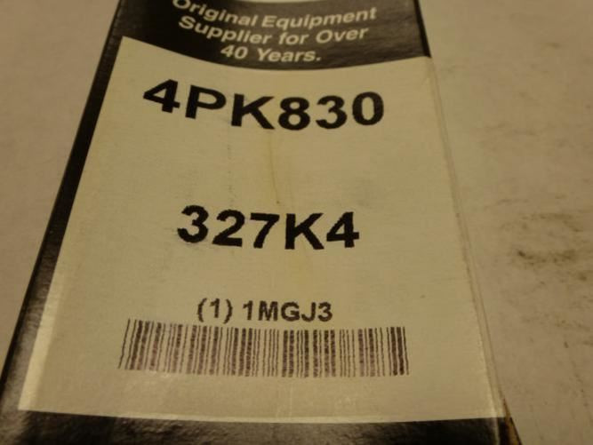 Bando 327K4; Serpentine Belt 4PK830