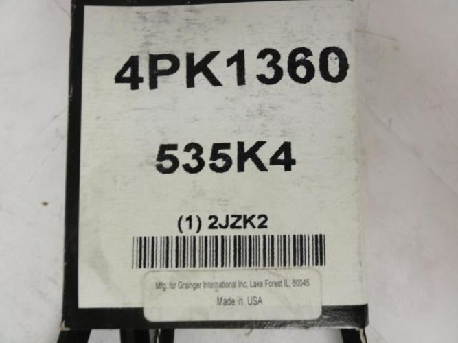 Bando 4PK1360; Serpentine Belt; Industry Number 535K4