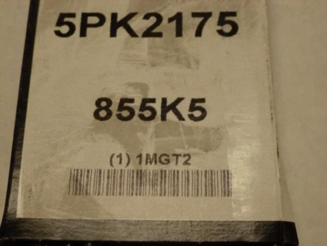 Bando 855K5; Serpentine Belt 5PK2175