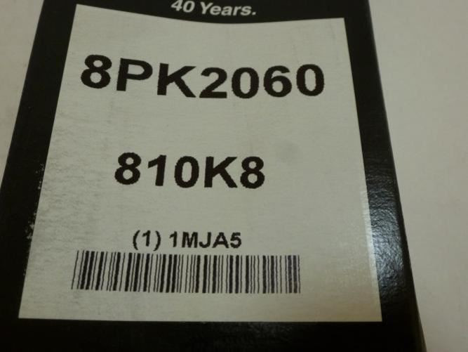 Bando 810K8; Serpentine Belt 8PK2060