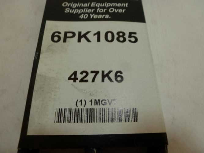 Bando 427K6;  Serpentine Belt 6PK1085