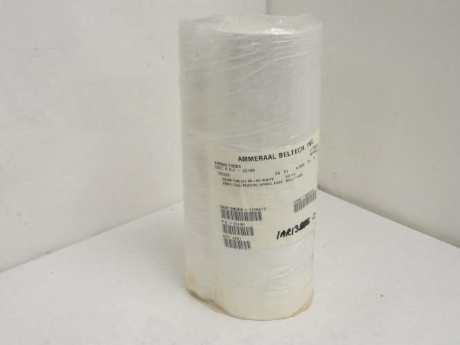 Ammeraal 588320; Knife Edge Plastic Spiral Lace Belt # 009; 28'-4"L