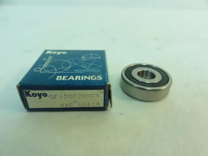 Koyo 62002RSC3; Ball Bearing; 10mm ID; 30mm OD; 9mm Width