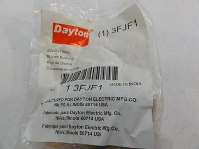 Dayton 3FJF1; Bag-5 Bronze Sleeve Bearing; 22mm ID; 29mm OD