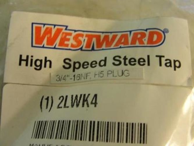 Westward 2LWK4; Hand Tap; 3/4"-16; Plug; Right Hand