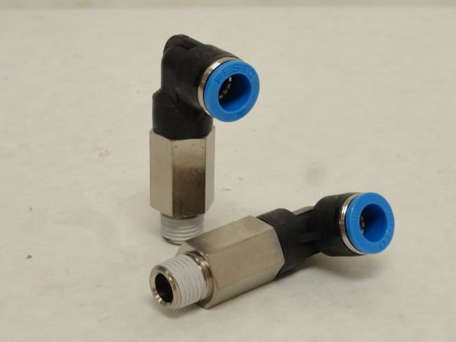 Festo QSLL-1/4-10; Lot-2 Long L-Fitting 153082; 10mm x R1/4