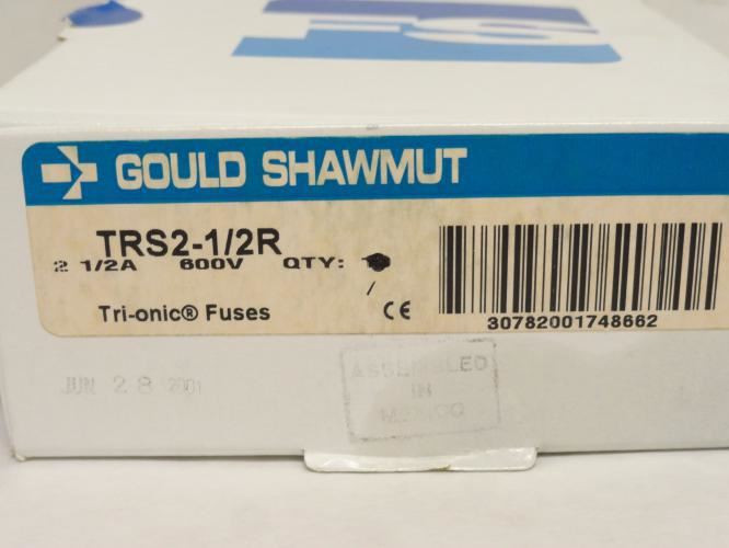Gould TRS2-1/2R; Dual Element Time Delay Fuse; 2-1/2A; 600V