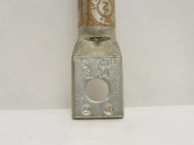 MFG- 2CUS/14; Copper Crimp Connector 1/0AWG; 1/4" Stud