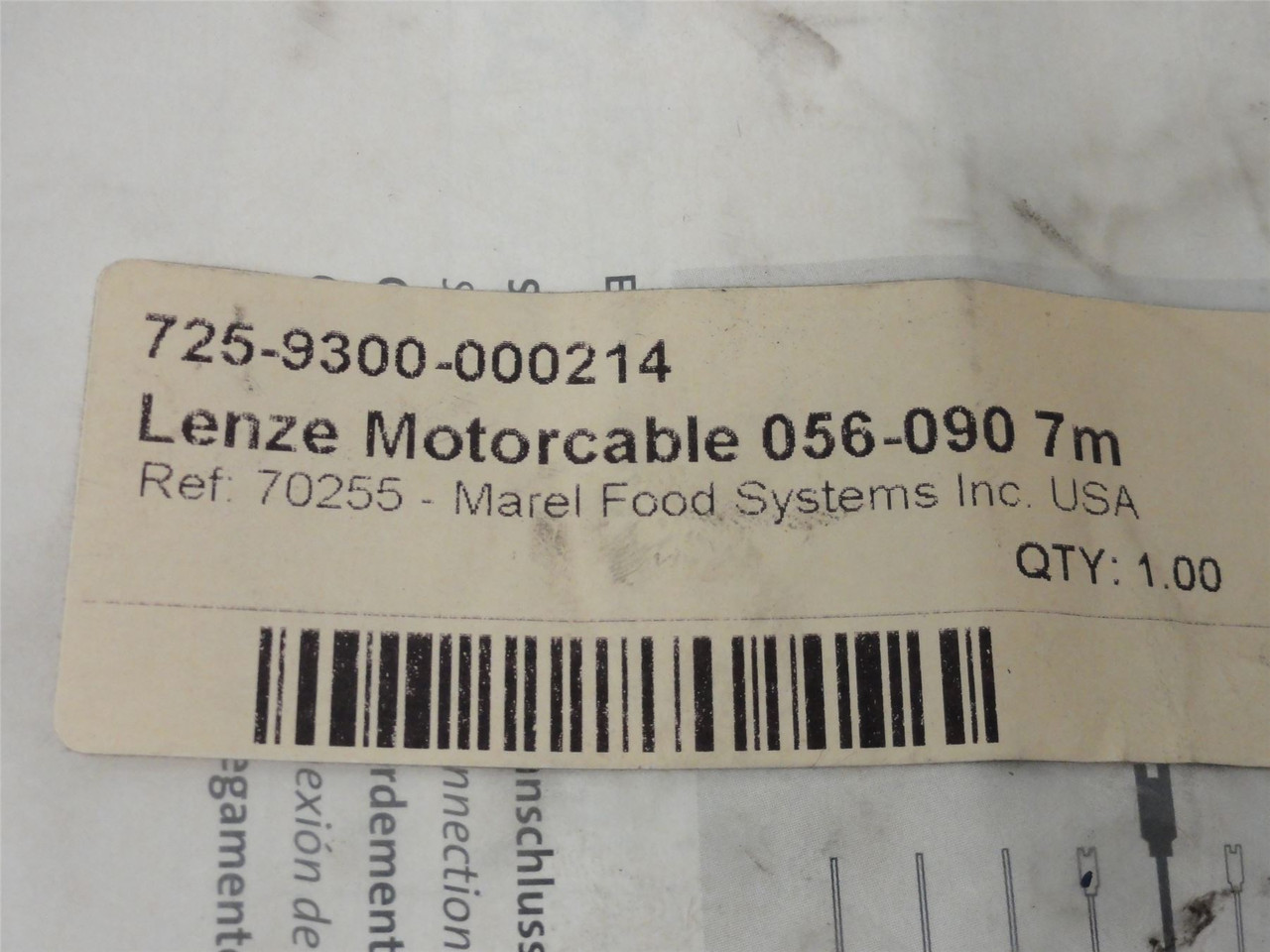 Lenze EYP0004A0070M01A00; MotorCable 056-0907M 725-9300-000214