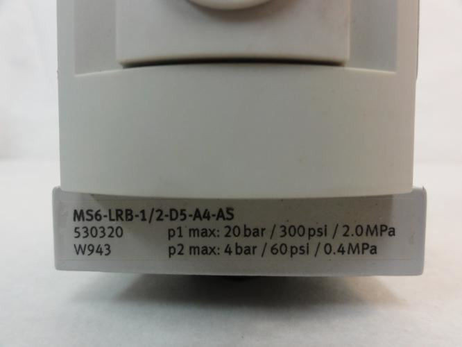 Festo MS6-LRB-1/2-D5-A4-AS 530320; Pressure Regulator; 1/4" NPT