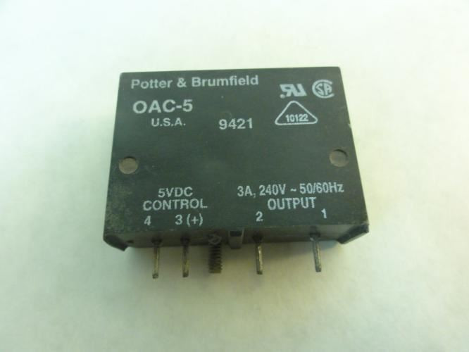 Potter & Brumfield OAC-5; Output Module; 5VDC; 3A; 240V