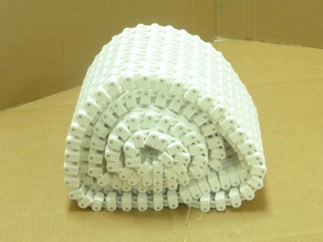 Spantech 267-5ft; Flat Top Conveyor Belt; 8-1/2"W; 5ft; White