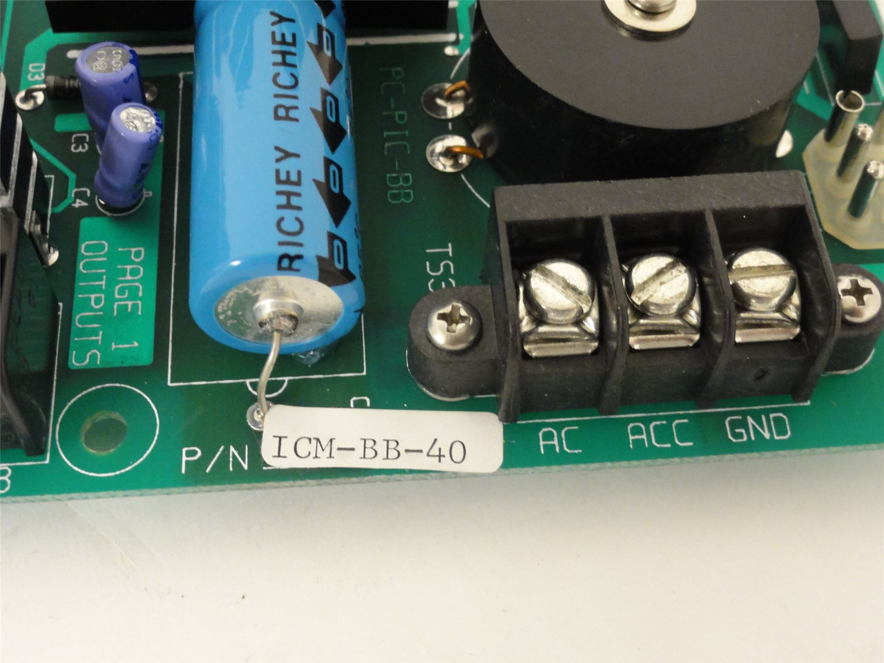 Divelbiss ICM-BB-40; PC Control Board; for parts only