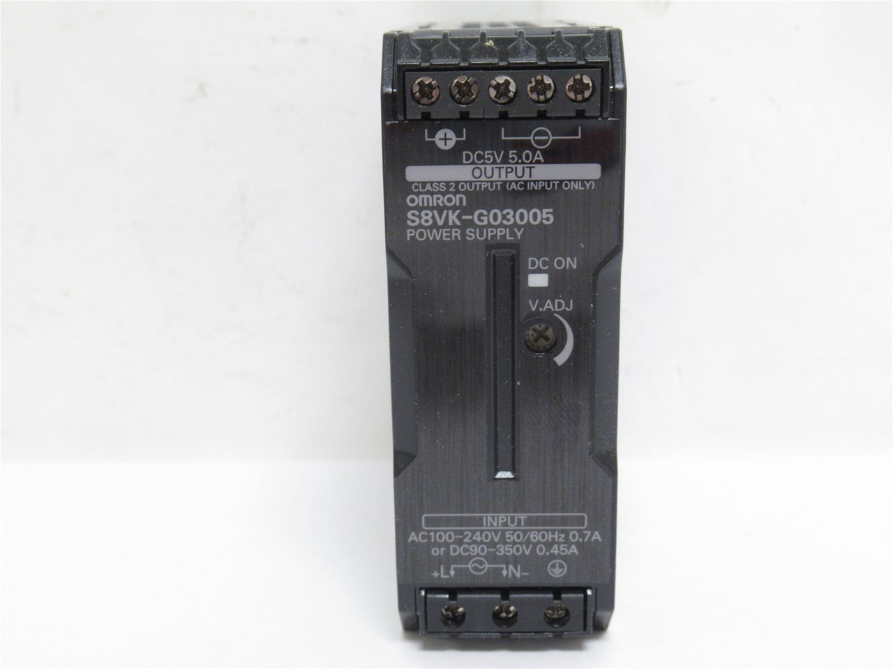Omron S8VK-G03005; Power Supply; 100-240VAC In 5VDC; 5A; Out