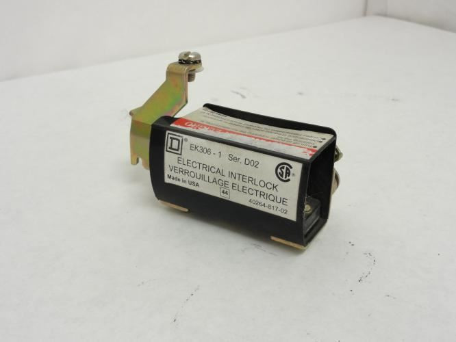 Square D EK3061; Electrical Interlock; SPDT; 60A; 1-NO; 1-NC