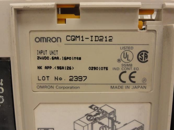Omron CQM1-ID212; Input Module; 24VDC; 16-Point