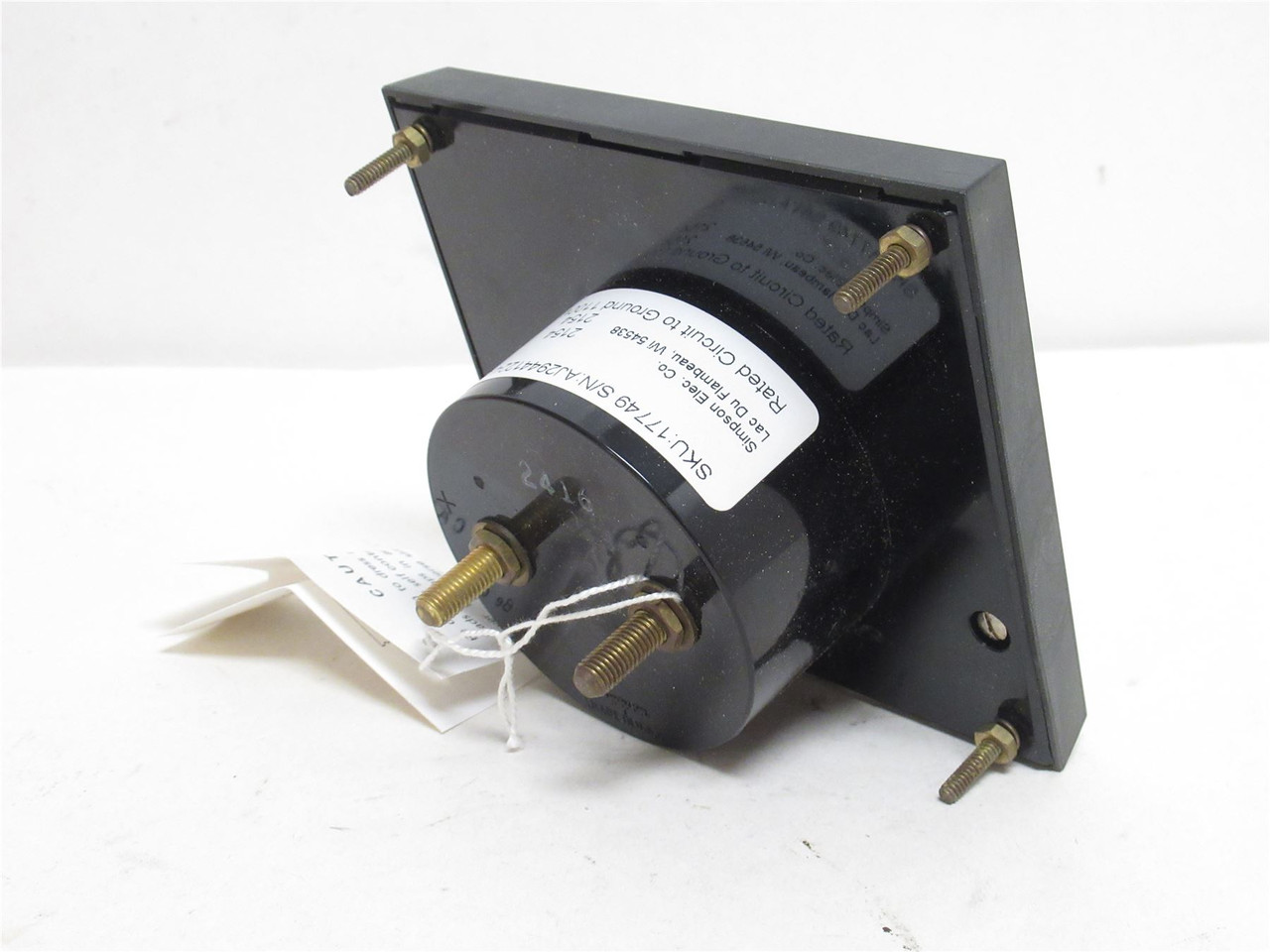Simpson 17749; Analog Panel Meter; AC Current; 0A to 50A