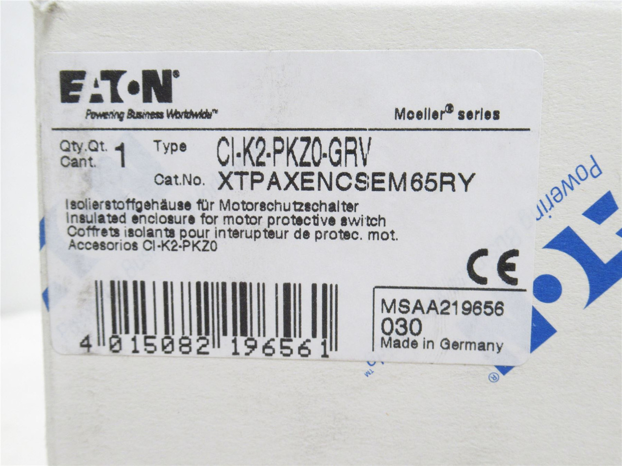 Eaton XTPAXENCSEM65RY; Rotary Style Insulated Enclosure