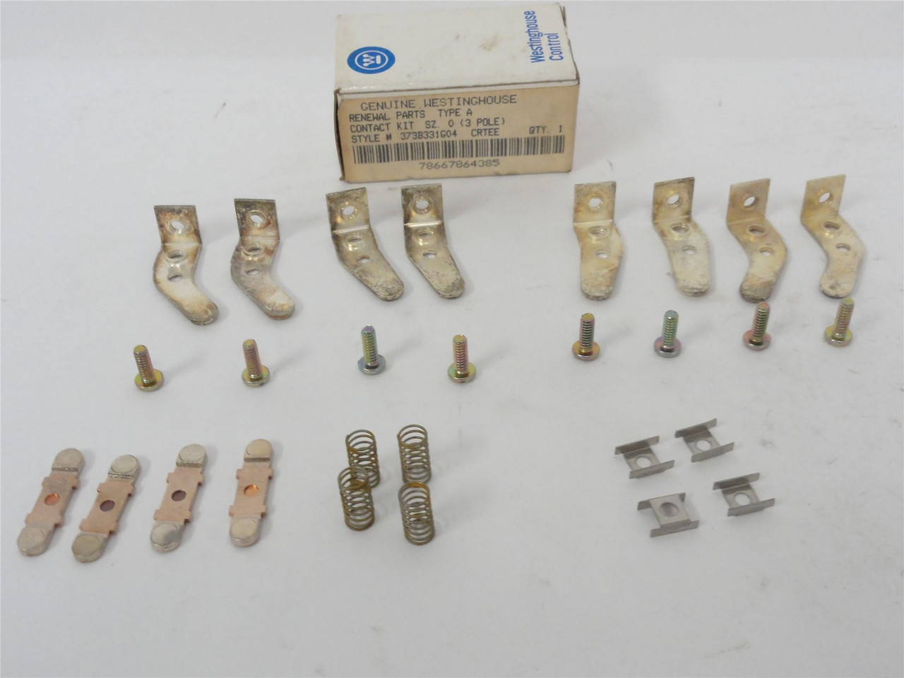Westinghouse 373B331G04; Contact Kit; Sz 0; 3 Pole; Type A