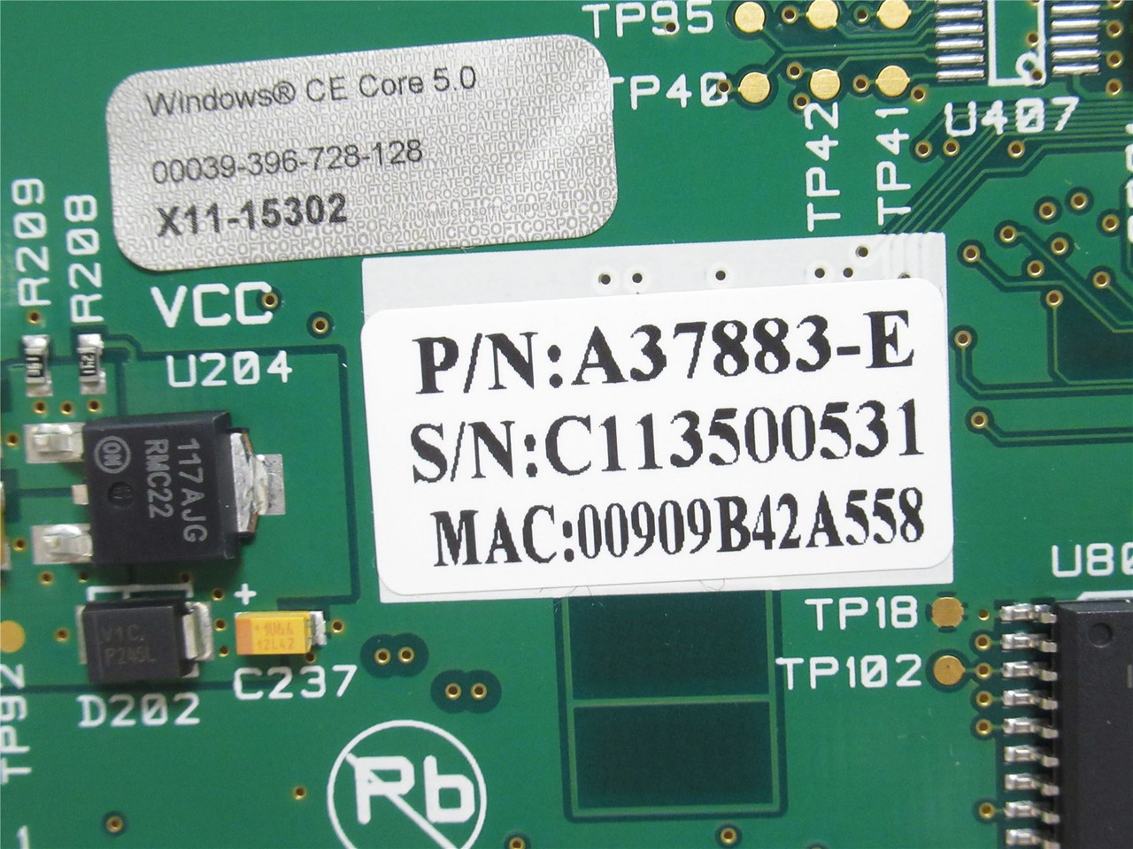 Markem-Imaje ENM38654; PCB A37883-E; BD;UI;S4;S8