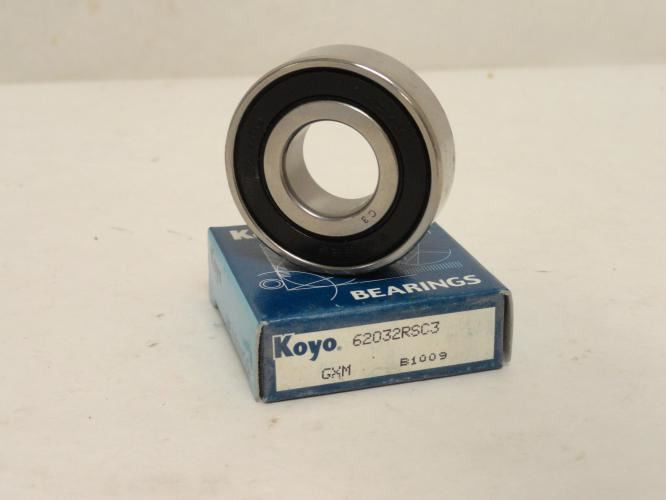Koyo 62032RSC3; Ball Bearing; 17mm ID x 40mm OD x 12mm Wide