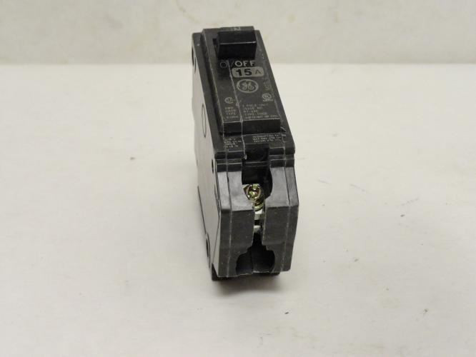 GE THQB115; Bolt On Circuit Breaker; 15A; 1P; 120/240VAC