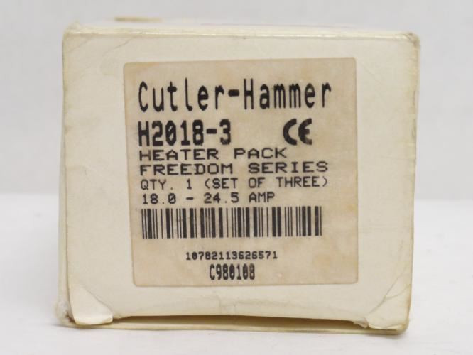 Cutler-Hammer H2018-3; Box-3; Freedom Heater Coils 18- 24.5 Amp