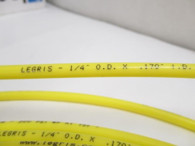 Legris 1094P56 05; Yellow Polyamide Tube; 1/4"OD 100' Long