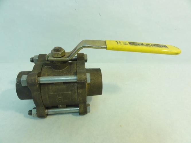 Milwaukee BA-150S-1-1/2; Bronze Ball Valve; 1-1/2" Solder Ends