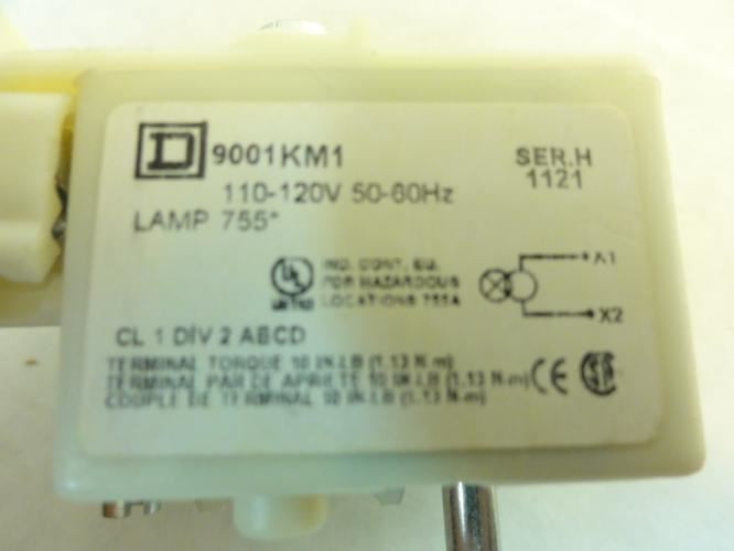 Square D 9001KM1; Light Module; No Bulb; 110-120V
