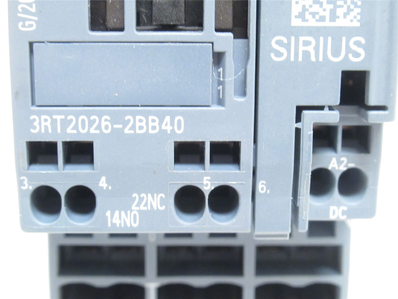 Siemens 3RT2026-2BB40; Contactor; 25A; 3P; 600VAC; Coil: 24VDC