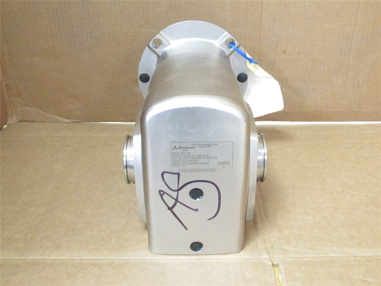 Boston Gear SSHF726-15KC-B5-HS6-P20; Gear Reducer; 15:1 Ratio
