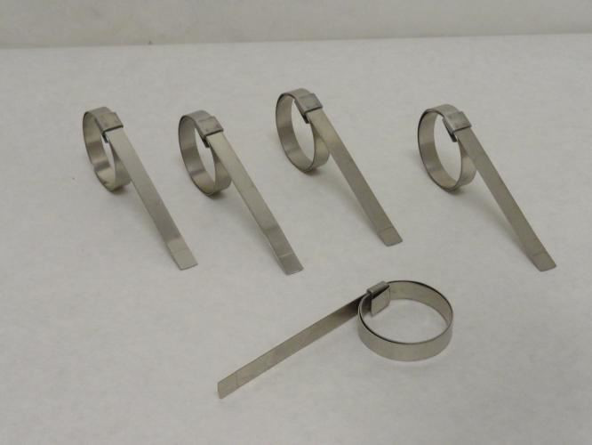 Idex J20299; Lot-5 BAND-IT SS-201; Clamps 3/8" x 0.25" x 1-3/8"